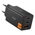 Spigen Essential EE673EU 3-Port Schnelles Wandladegerät 67W - Schwarz
