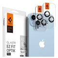 Spigen Glas.tR Ez Fit Optik Pro iPhone 14/14 Plus/15/15 Plus Kameraobjektiv Panzerglas - Schwarz
