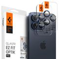 Spigen Glas.tR Ez Fit Optik Pro iPhone 14 Pro/14 Pro Max/15 Pro/15 Pro Max Kameraobjektiv Panzerglas - Titanblau