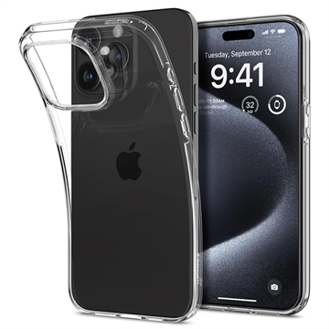 iPhone 15 Pro Max Spigen Liquid Crystal TPU Hülle - Durchsichtig
