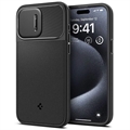 iPhone 15 Pro Max Spigen Optik Armor Mag Hülle - Black