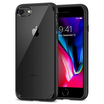 iPhone 7/8/SE (2020)/SE (2022) Spigen Ultra Hybrid 2 Cover - Schwarz