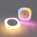 Quadratisches magnetisches LED-Nachtlicht mit Bewegungssensor