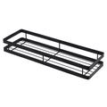 Edelstahl-Wandhalterung für Gewürze - 35cm - Schwarz