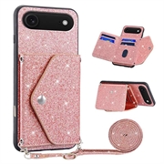 iPhone Air Stardust Hülle mit Kartensteckplatz - Rosa