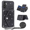 Samsung Galaxy S25+/S24+ Stardust Hülle mit Kartensteckplatz
