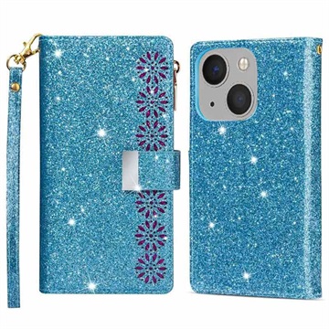 Starlight Serie iPhone 14 Plus Wallet Hülle - Blau