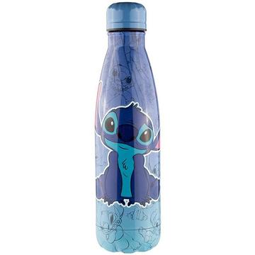 Stitch Edelstahl Wasserflasche / Thermoflasche - 500ml - Blau