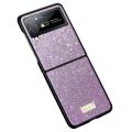 Sulada Celebrity Serie Samsung Galaxy Z Flip4 Hybrid Hülle - Violett