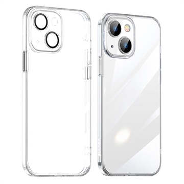 Sulada Crystal Steel iPhone 14 Plus Hybrid Hülle - Durchsichtig