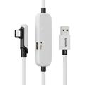 Syntech M32C1-5 5m VR-Link-Ladekabel für Meta Quest 3S/3/2 - Weiß