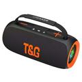 T&G TG484 Tragbarer Bluetooth-Lautsprecher 30W mit RGB-Beleuchtung - Schwarz