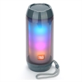 T&G TG643 Tragbarer Bluetooth Lautsprecher mit LED-Licht - Grau