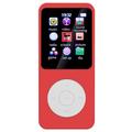 T1 Tragbarer MP4-Musikplayer mit 1.8"-Bildschirm und 64GB TF-Karte - Rot