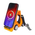 T20S Forklift Design 3-in-1-Ladestation mit kabelloser Ladefunktion - Orange