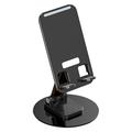 360 Grad Drehbarer Tischständer für Tablet/Smartphone T9 - Schwarz