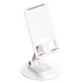 360 Grad Drehbarer Tischständer für Tablet/Smartphone T9 - Weiß