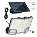 TG-TY19502 Wandleuchte mit 144 LEDs und Bewegungssensor sowie Solarpanel für Garten und Terrasse