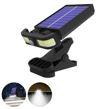 TJ-105 40-LED-Solar-Bewegungsleuchte mit Clip - weißes Licht