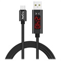 TOPK AC27 MicroUSB Data & Ladekabel mit LCD - 1m