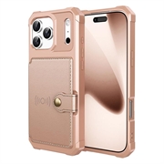 iPhone 17 Pro TPU Hülle mit Kartensteckplatz - Rosa