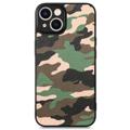 Camouflage Serie iPhone 14 Plus Hybrid Hülle - Grün