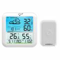 TS-8085 Drahtlose Wetterstation mit Uhr - Weiß
