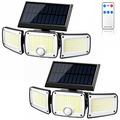 TY10305 3-Kopf-Solar-Wandleuchte - 280 LED - 2 Stk.