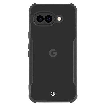 Google Pixel 9a Tactical Quantum Stealth Hülle mit verstärkten Ecken - Klar / Schwarz