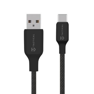 Tactical Stitch Thread USB-A / USB-C Kabel - 0.3m, 15W - Schwarz