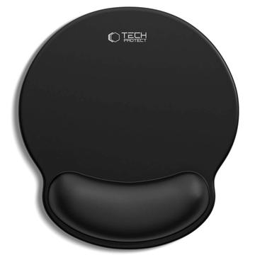 Tech-Protect A200 Mauspad mit Gel-Handgelenkauflage - 25x22.5cm - Schwarz