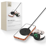 Tech-Protect A55 2-in-1-Ladegerät mit Magnet- und MagSafe-Funktion, 25W, Qi 2.2