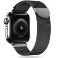 Apple Watch Series 9/8/SE (2022)/7/SE/6/5/4/3/2/1 Tech-Protect Milanese Armband - Schwarz