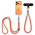 Tech-Protect C10S 2-in-1-Umhängeband und Handgelenkband - Orange / Titan
