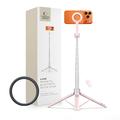 Tech-Protect L10S MagSafe Selfie-Stick-Stativ mit Bluetooth-Fernbedienung - Rosa / Grau