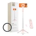 Tech-Protect L11S 2-in-1-MagSafe-Selfie-Stick-Stativ mit Bluetooth-Fernbedienung