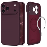 iPhone 17 Pro Max/18 Pro Max Tech-Protect Flüssiges Silikongehülle - MagSafe kompatibel - Burgund