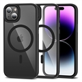iPhone 15 Tech-Protect Magmat Hülle - MagSafe-kompatibel - Schwarz / Durchsichtig