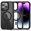 iPhone 15 Pro Max Tech-Protect Magmat Hülle - MagSafe-kompatibel - Schwarz / Durchsichtig