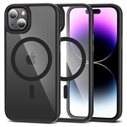 iPhone 15 Plus Tech-Protect Magmat Hülle - MagSafe-kompatibel - Durchscheinend Schwarz