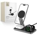 Tech-Protect QI15W-A47 3-in-1 faltbares MagSafe Wireless Ladegerät - Schwarz