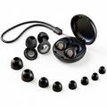 Tech-Protect QuietFit Silikon-Ohrstöpsel mit Akustikfilter - Schwarz