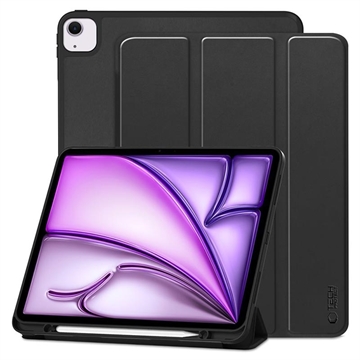 iPad Air 13 2024/2025 Tech-Protect SmartCase Pen Dreifach faltbare Folio-Hülle - Schwarz