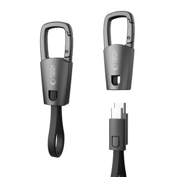Tech-Protect UltraBoost DNA Schlüsselanhänger USB-C Kabel - 60W PD, 17cm - Eisengrau