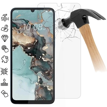 HTC Wildfire E5 Plus Panzerglas - Case Friendly - Durchsichtig