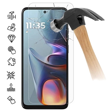 Motorola Moto E15 Panzerglas - Case Friendly - Durchsichtig