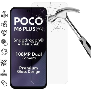 Xiaomi Poco M6 Plus Panzerglas - Case Friendly - Durchsichtig