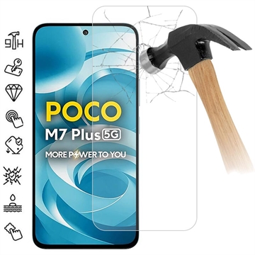 Xiaomi Poco M7 Plus Panzerglas - 9H - Case Friendly - Durchsichtig