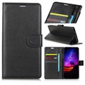 Huawei Enjoy 9, Y7 Pro (2019) Strukturierte Wallet Hülle mit Stand