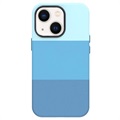 Three Shades Serie iPhone 14 Plus Beschichtete Hülle - Blau